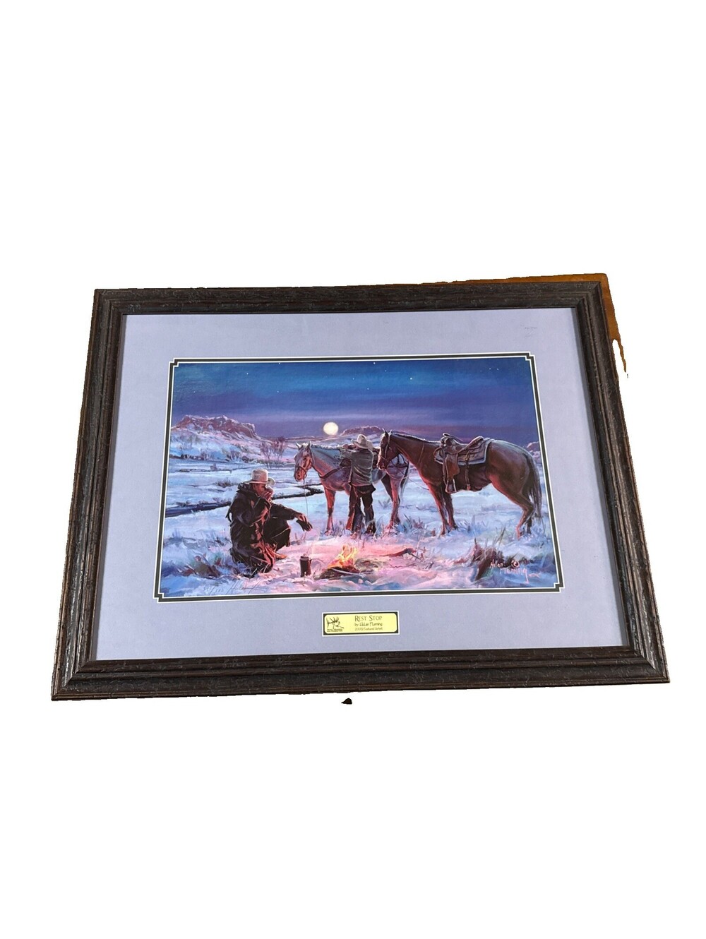 HuLan Fleming Limited Edition #392 Rest Stop Framed Professionally